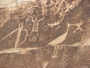 Petroglyphen im Petrified Forest