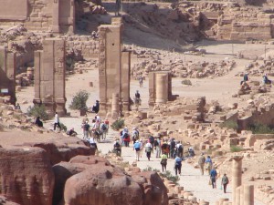 Tempelruinen in Petra