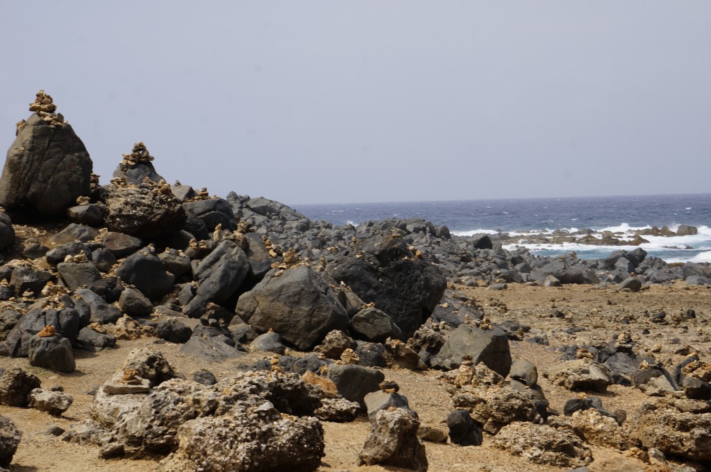 Steinhaufen auf Aruba