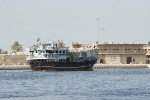 Typische Dhau in Dubai