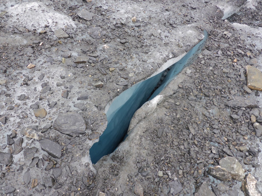 Gletscherspalte am Matanuska Gletscher