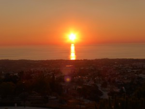 Sonnenuntergang über Paphos