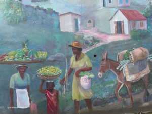Malerei an einer Mauer auf Tortola