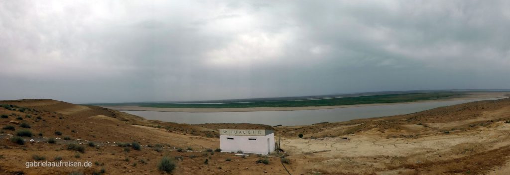 Blick auf den Amudaja Fluss