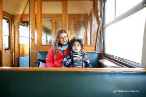 in der Museumsbahn, im Triebwagen von 1955