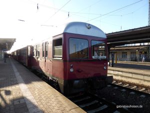 Museumsbahn Heide-Express auf Gleis 4 in Lüneburg