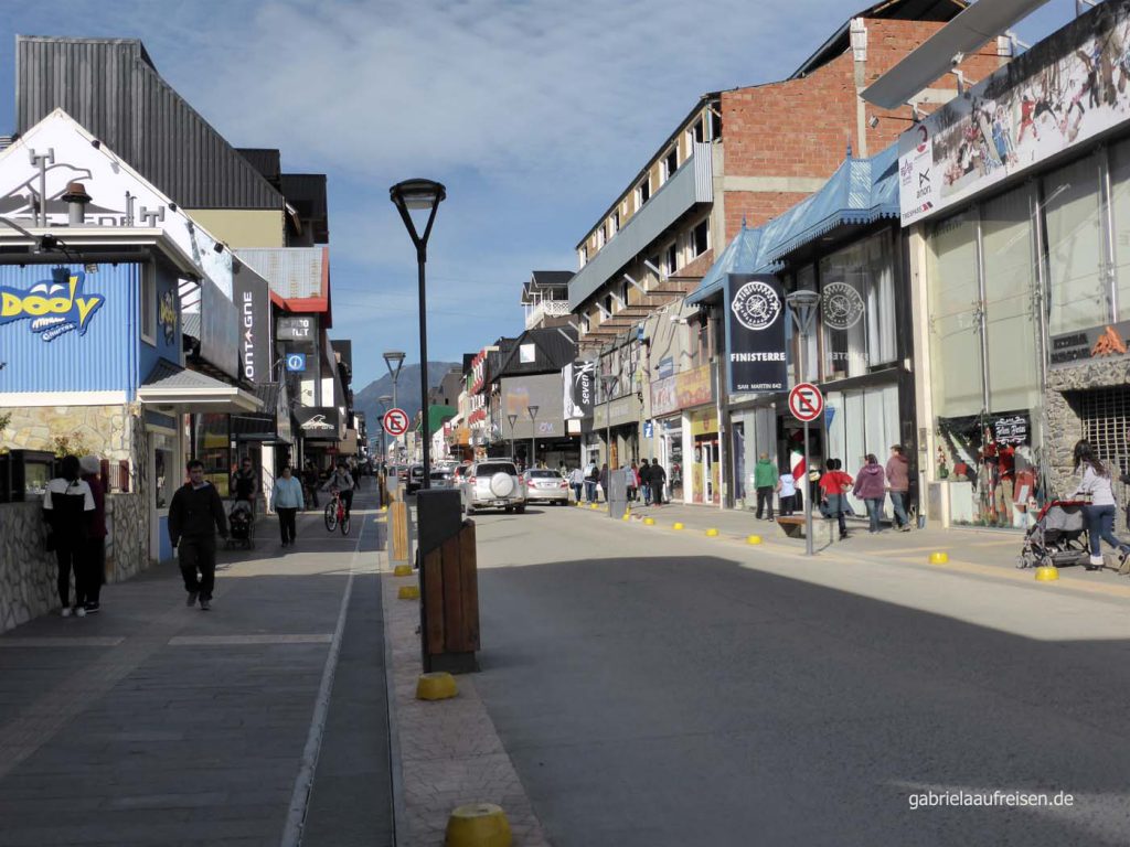 Einkaufsstraße in Ushuaia