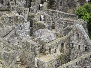 Peru, Häuser in Machu Picchu