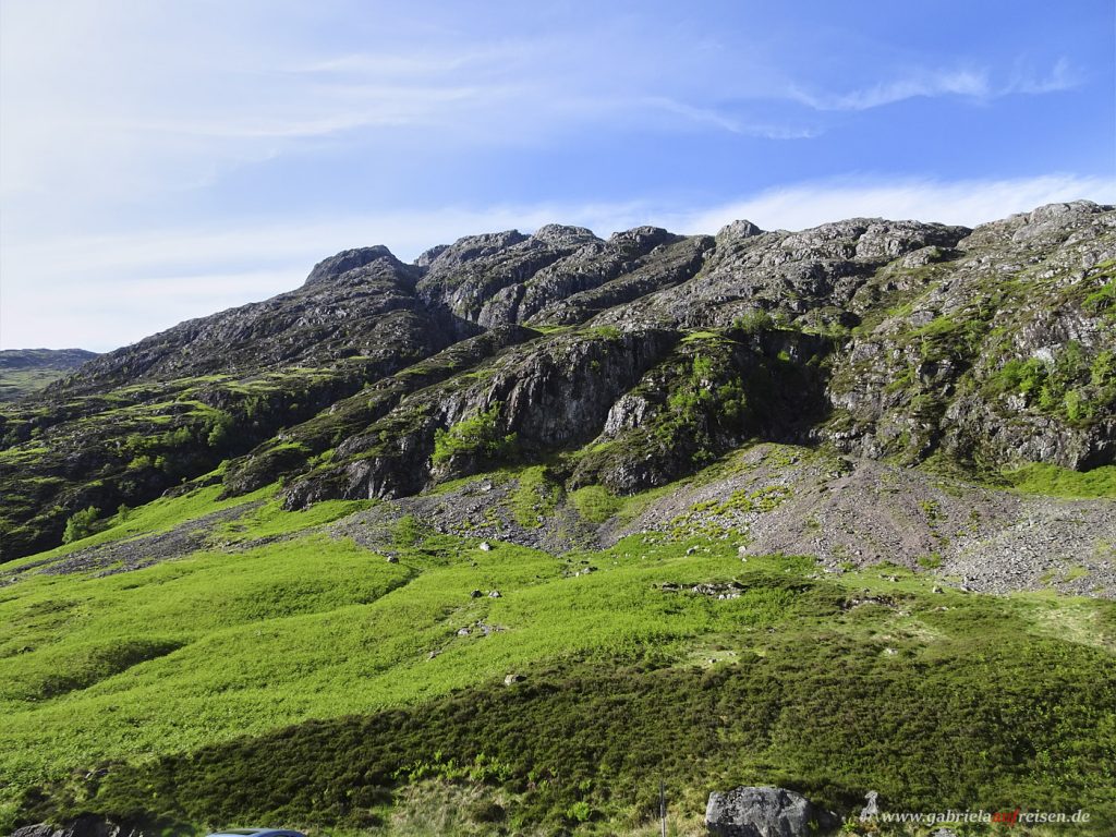 green mountains in Scotland