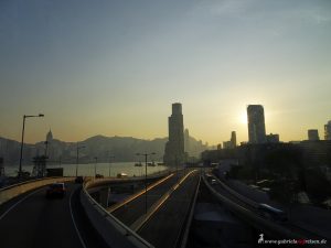 Sonnenuntergang in Hongkong