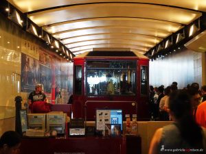 Seilbahnstation in Hongkong