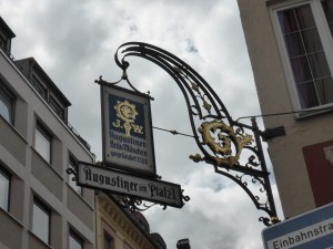 Brewery sign / Nasenschild in München