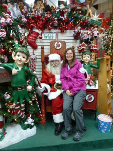 Santa and me!