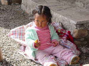 Peru, indigenous little girl