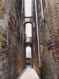 Tuscany, typical narrow street