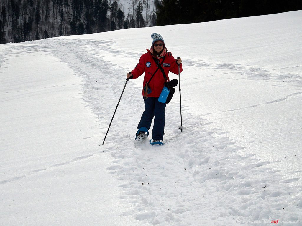 snowshoeing