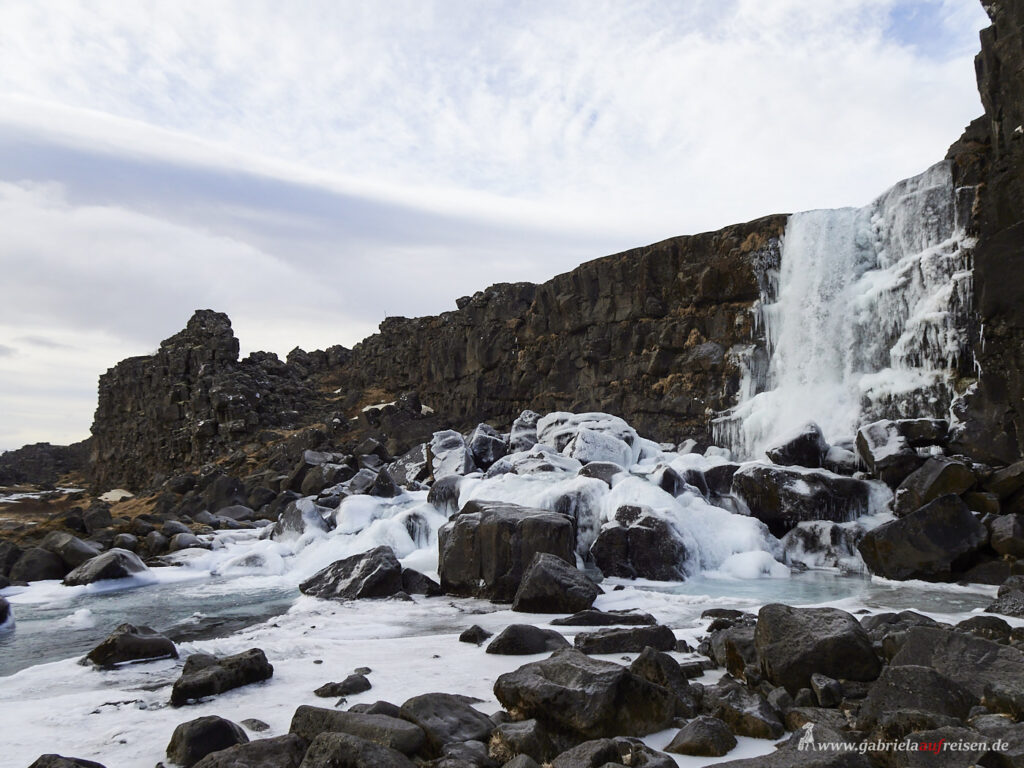 Wasserfall-Thingvellir