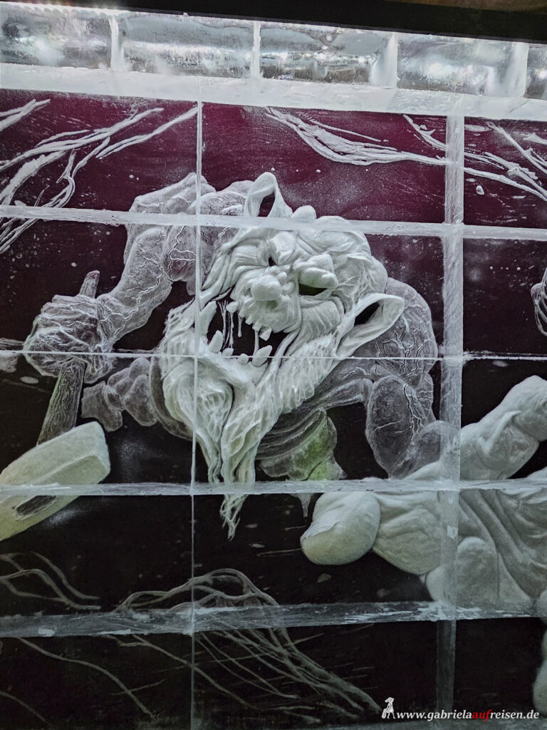 Eisskulpturen-Lofoten